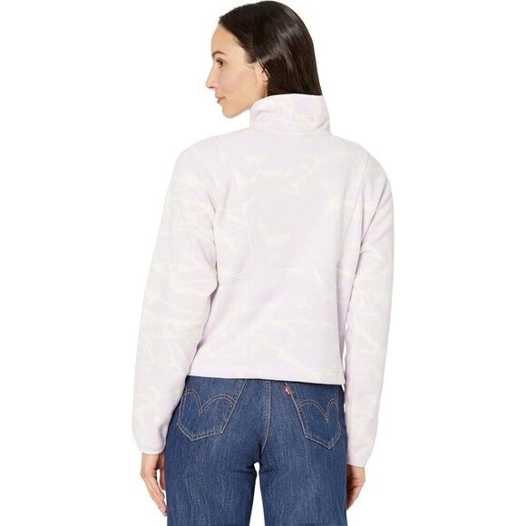 The North Face Printed TKA Attitude Sweatshirt Women XL Lavender 1/4 Zip JDM1245 - Picture 2 of 12